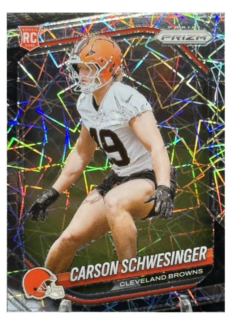 2025 Panini Prizm Base Set Carson Schwesinger #384 card