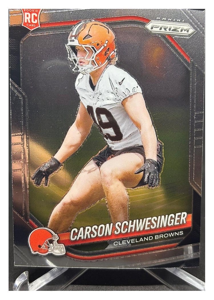 2025 Panini Prizm Base Set Carson Schwesinger #384 card