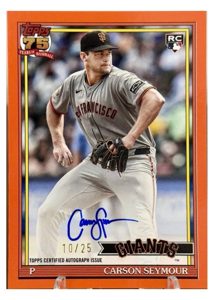 2026 Topps 1991 Topps Autographs Carson Seymour #91A-CAR card
