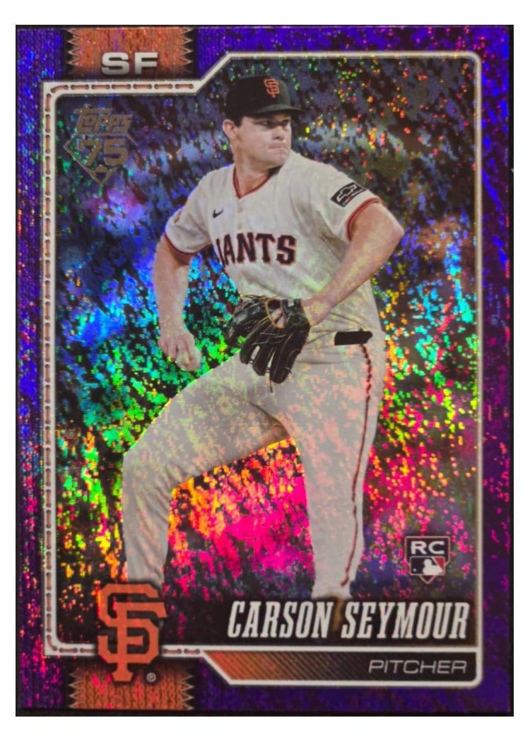 2026 Topps Base Set Carson Seymour Purple Holo #112 card