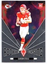 2024 Panini Phoenix Rookie Rising Carson Steele #RR-CSE card