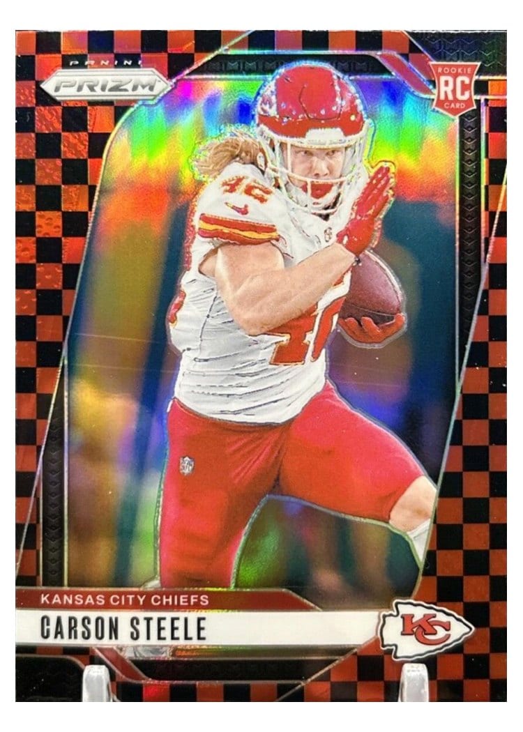 2024 Panini Prizm Base Set Carson Steele #377 card