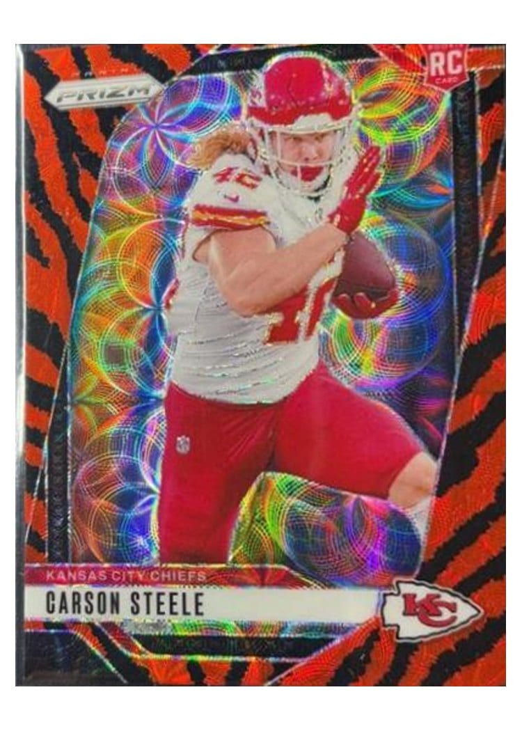 2024 Panini Prizm Base Set Carson Steele #377 card