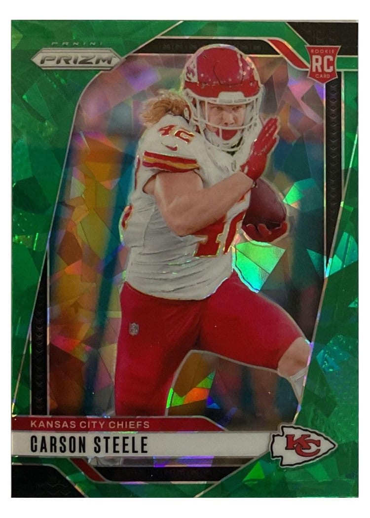 2024 Panini Prizm Base Set Carson Steele #377 card