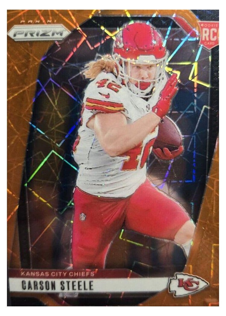 2024 Panini Prizm Base Set Carson Steele #377 card