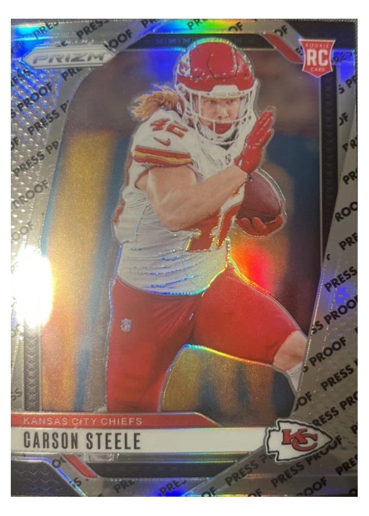 2024 Panini Prizm Base Set Carson Steele #377 card
