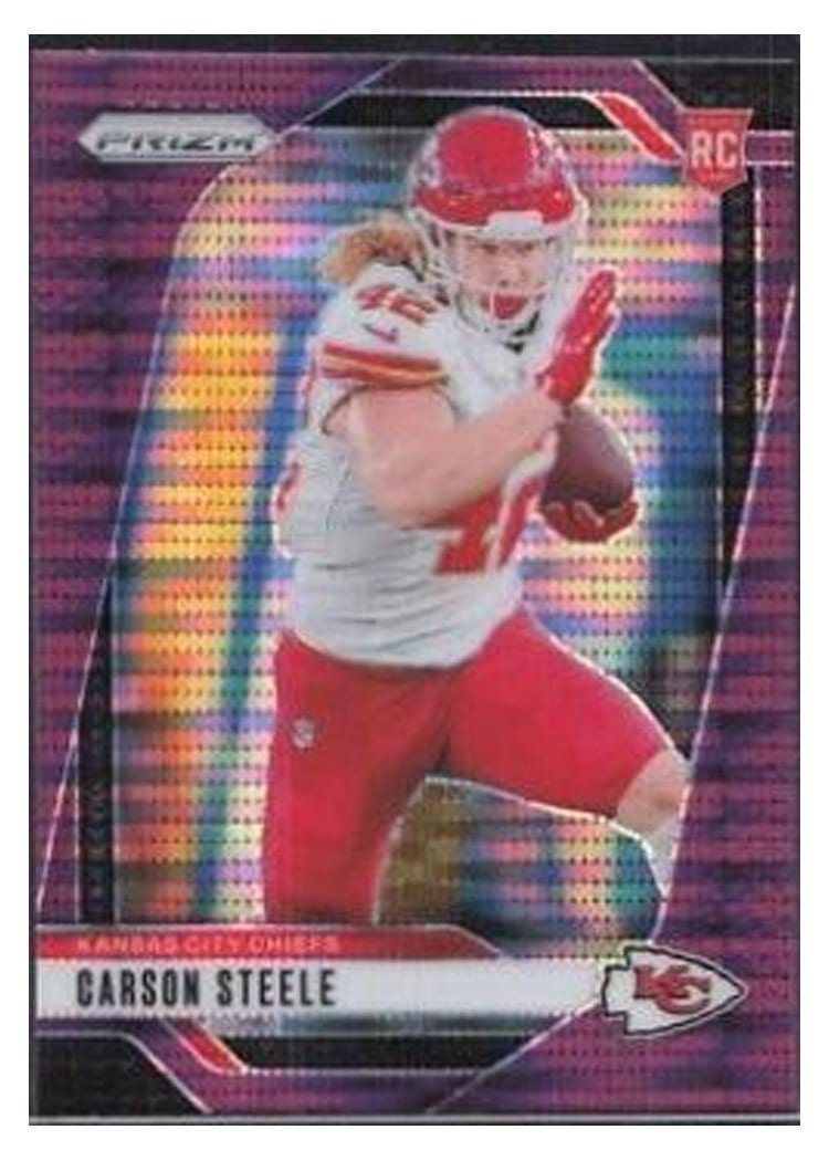 2024 Panini Prizm Base Set Carson Steele #377 card