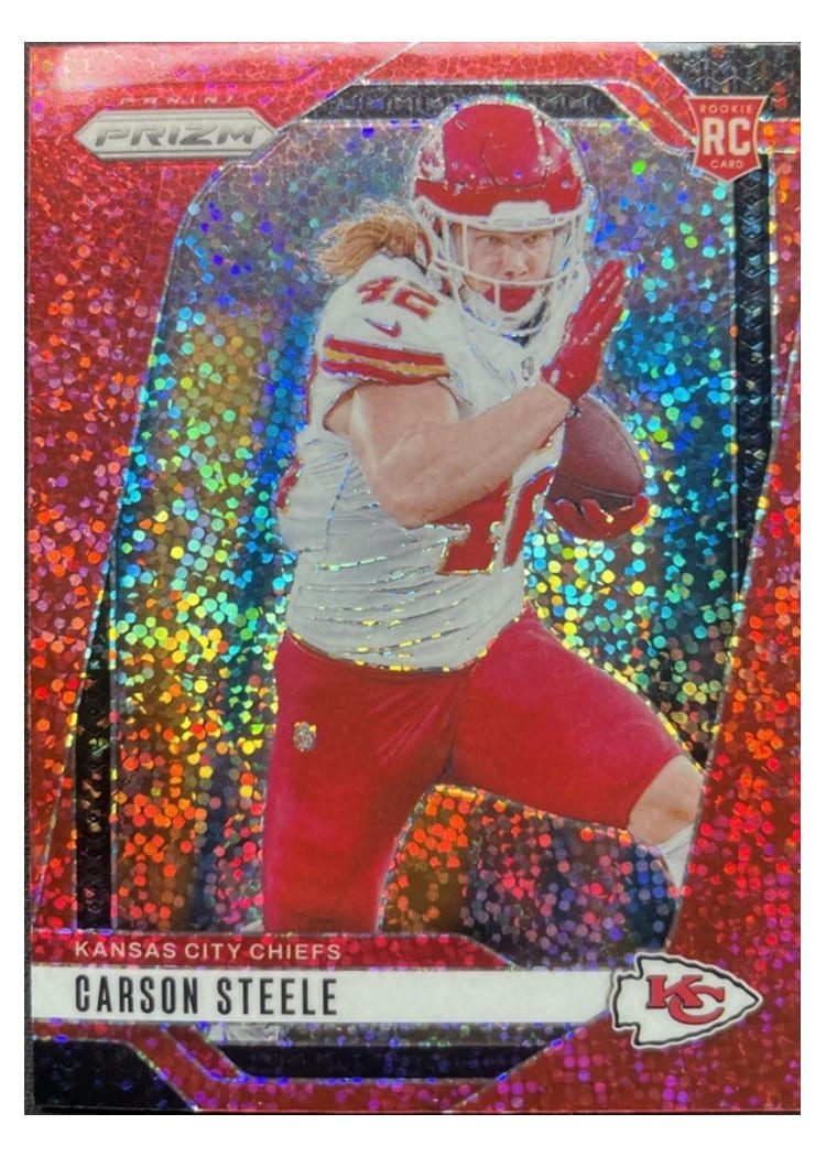 2024 Panini Prizm Base Set Carson Steele #377 card