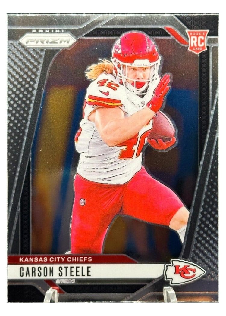 2024 Panini Prizm Base Set Carson Steele #377 card