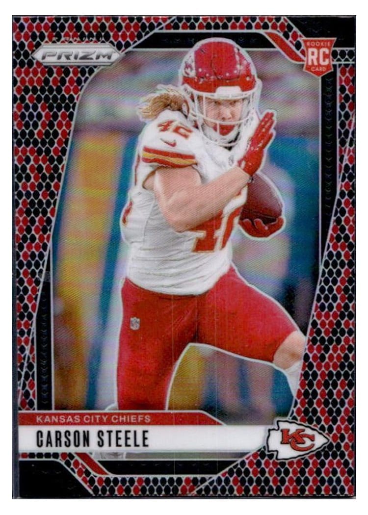 2024 Panini Prizm Base Set Carson Steele #377 card