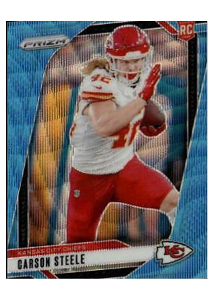 2024 Panini Prizm Base Set Carson Steele #377 card