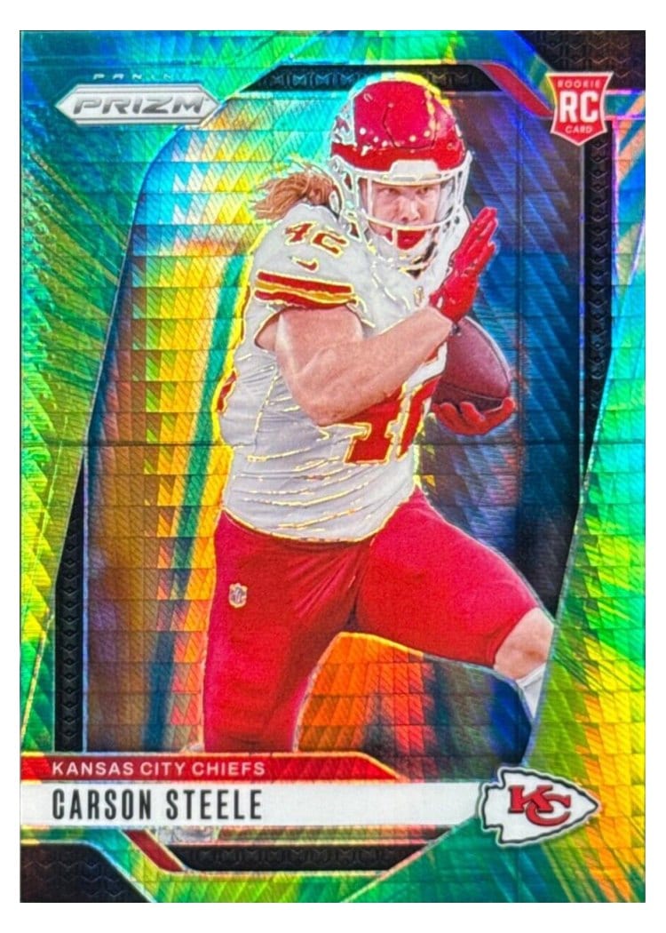2024 Panini Prizm Base Set Carson Steele #377 card