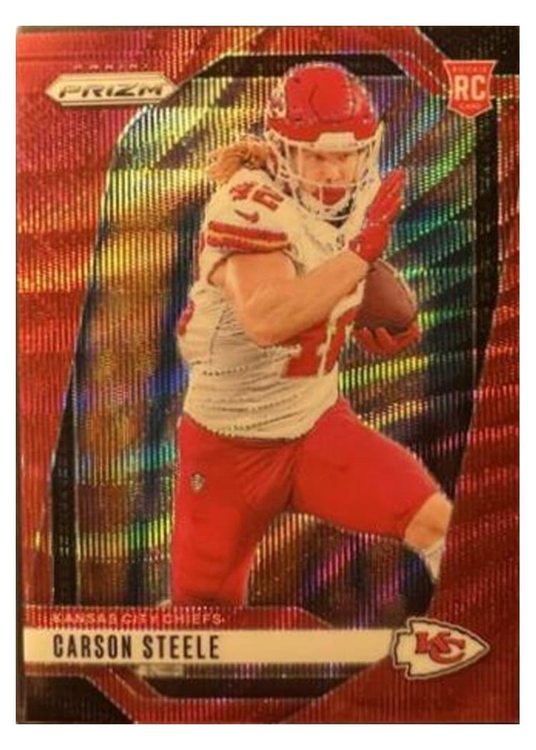 2024 Panini Prizm Base Set Carson Steele #377 card