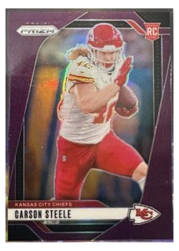 2024 Panini Prizm Base Set Carson Steele #377 card