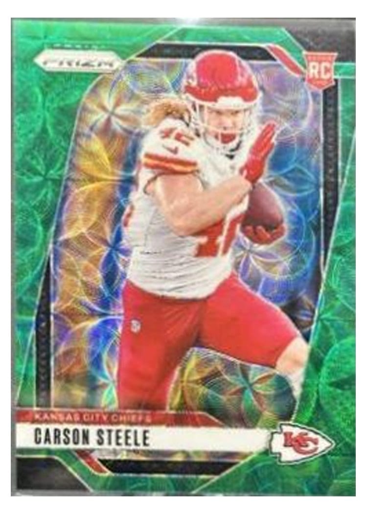 2024 Panini Prizm Base Set Carson Steele #377 card