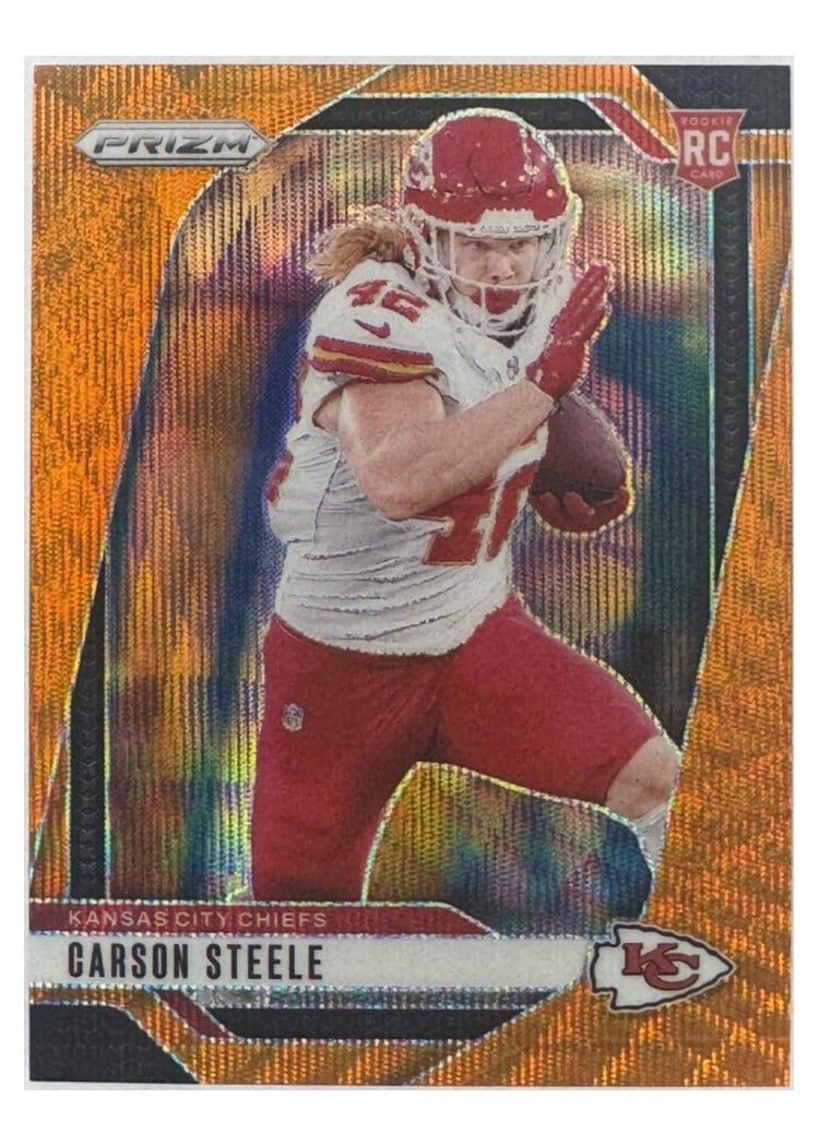 2024 Panini Prizm Base Set Carson Steele #377 card