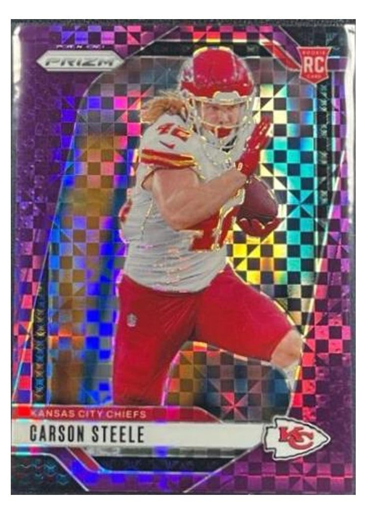 2024 Panini Prizm Base Set Carson Steele #377 card