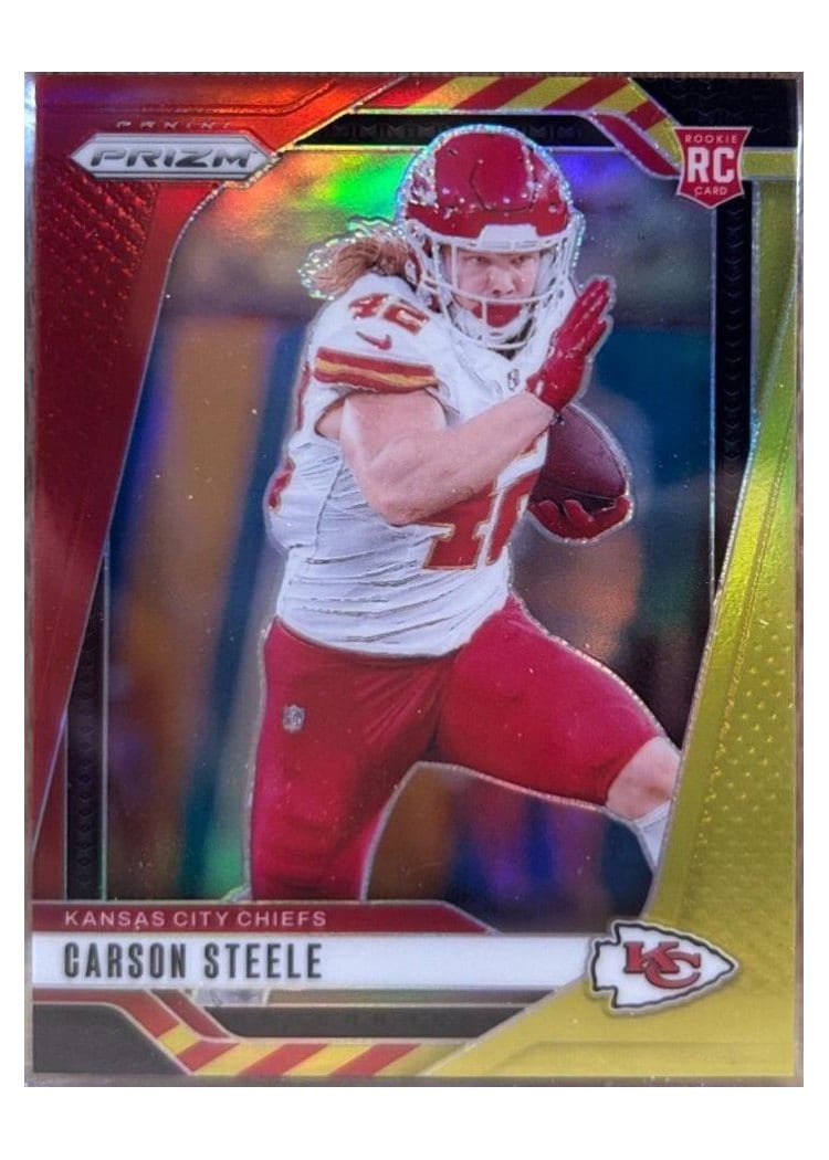 2024 Panini Prizm Base Set Carson Steele #377 card
