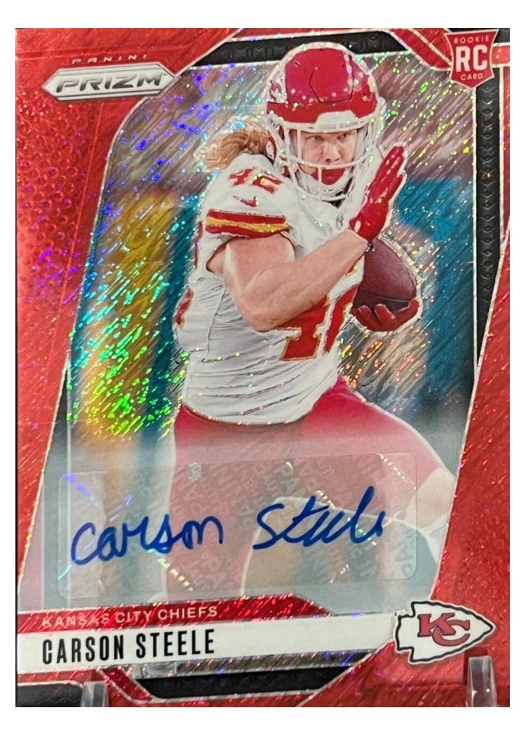 2024 Panini Prizm Base Set Carson Steele #377 card