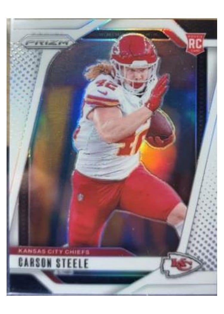 2024 Panini Prizm Base Set Carson Steele #377 card