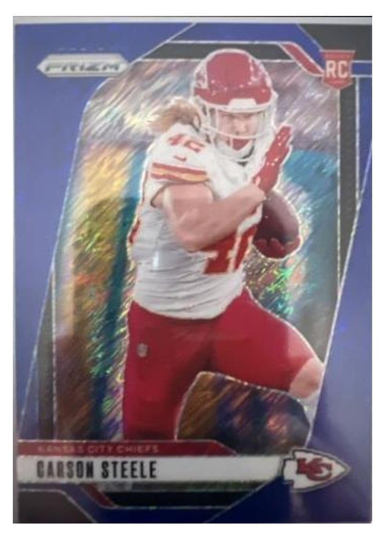 2024 Panini Prizm Base Set Carson Steele #377 card
