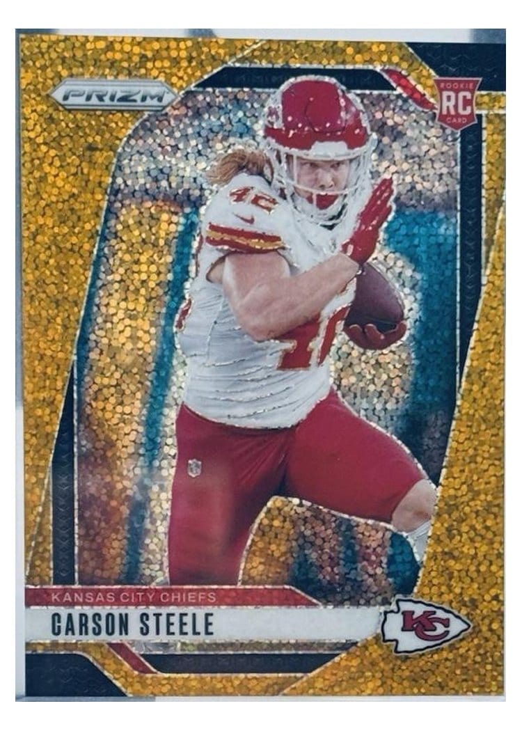 2024 Panini Prizm Base Set Carson Steele #377 card
