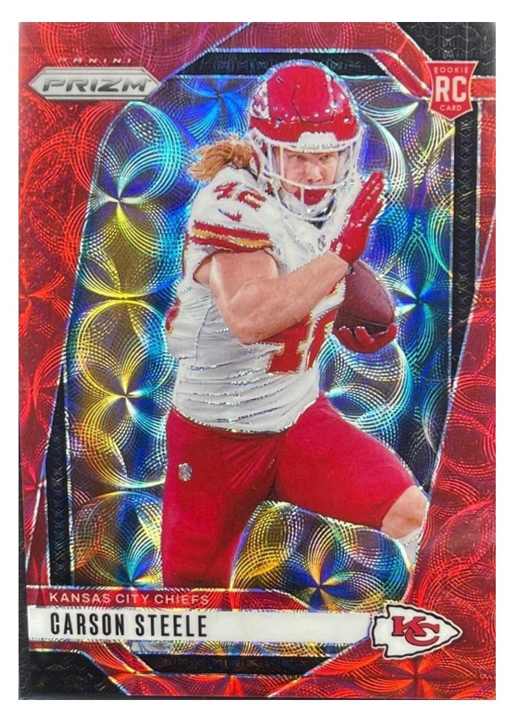 2024 Panini Prizm Base Set Carson Steele #377 card