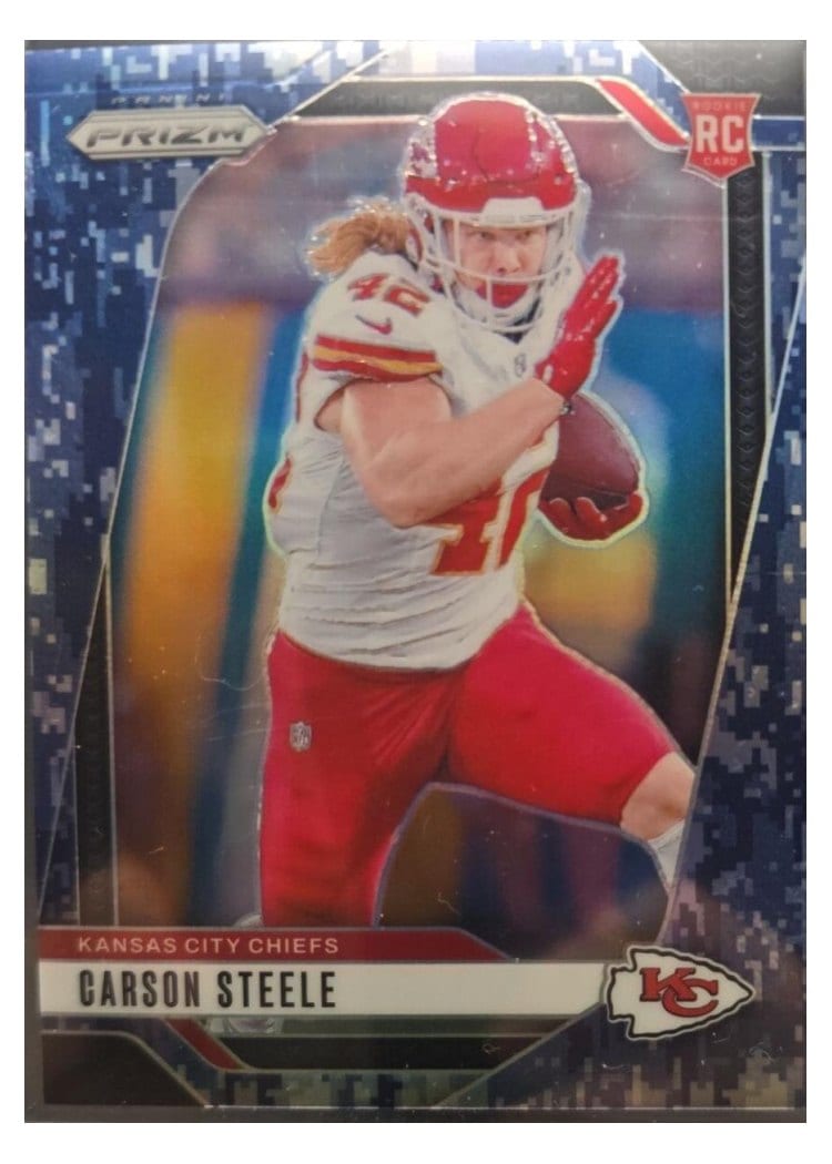 2024 Panini Prizm Base Set Carson Steele #377 card