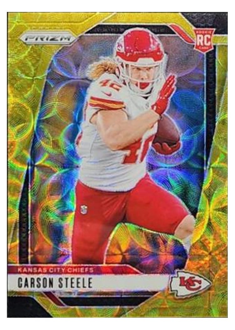 2024 Panini Prizm Base Set Carson Steele #377 card