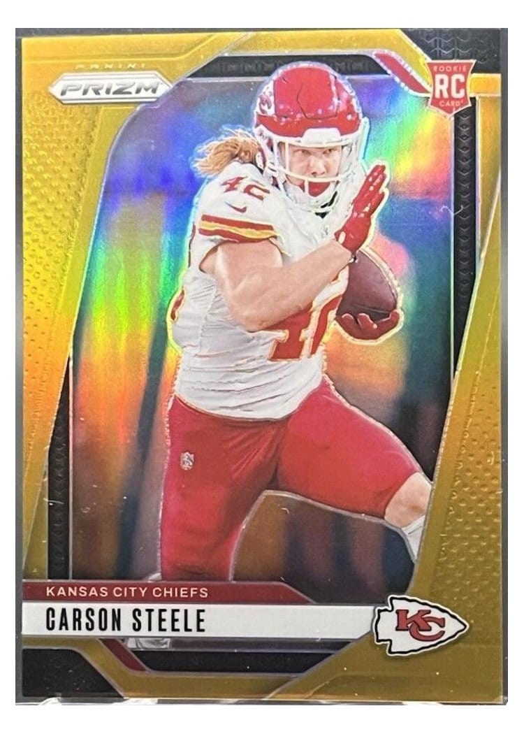 2024 Panini Prizm Base Set Carson Steele #377 card