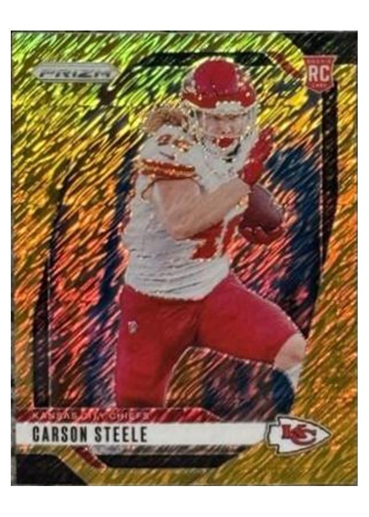 2024 Panini Prizm Base Set Carson Steele #377 card
