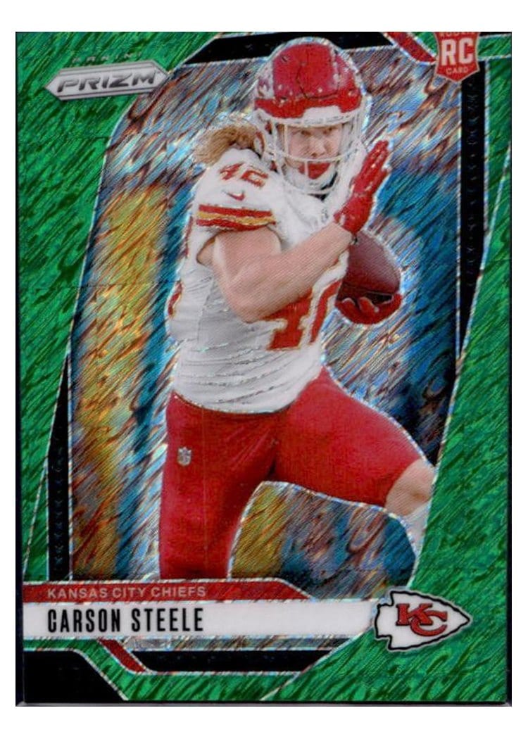 2024 Panini Prizm Base Set Carson Steele #377 card