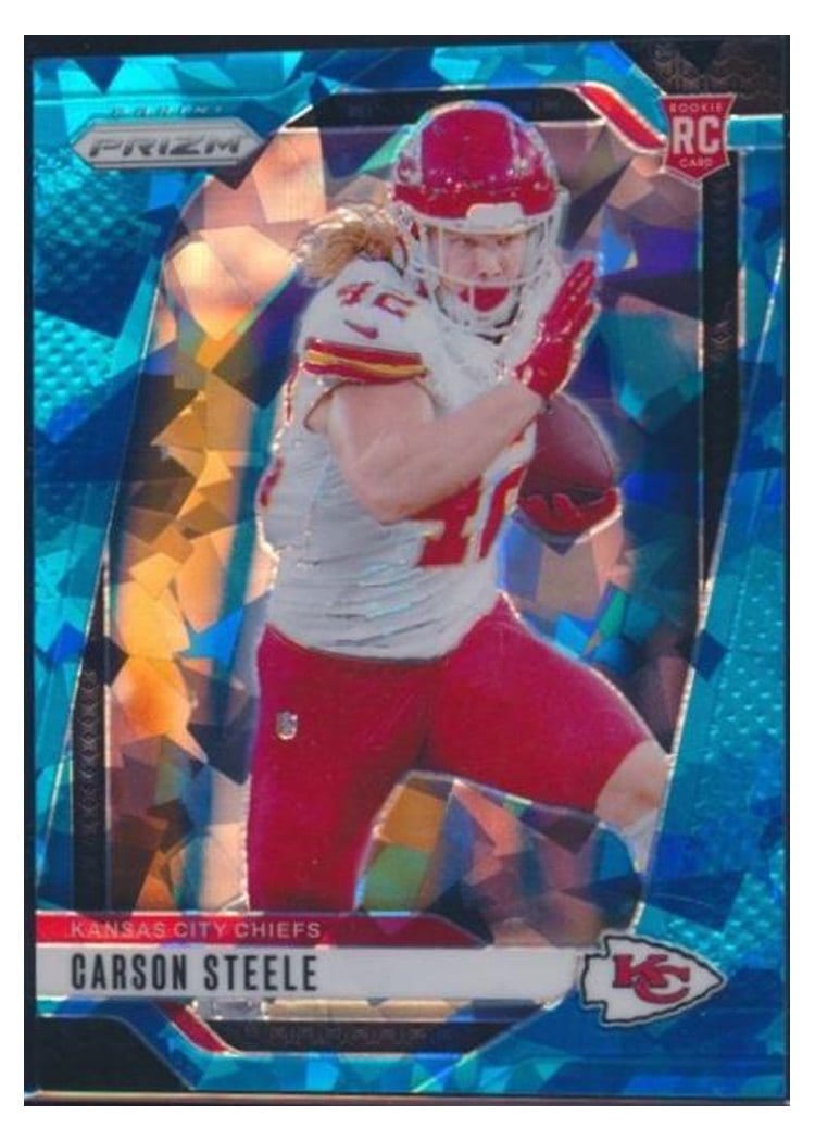 2024 Panini Prizm Base Set Carson Steele #377 card