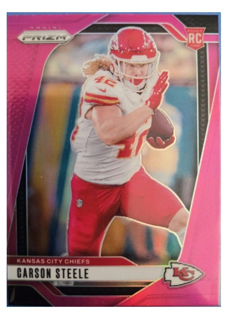 2024 Panini Prizm Base Set Carson Steele #377 card