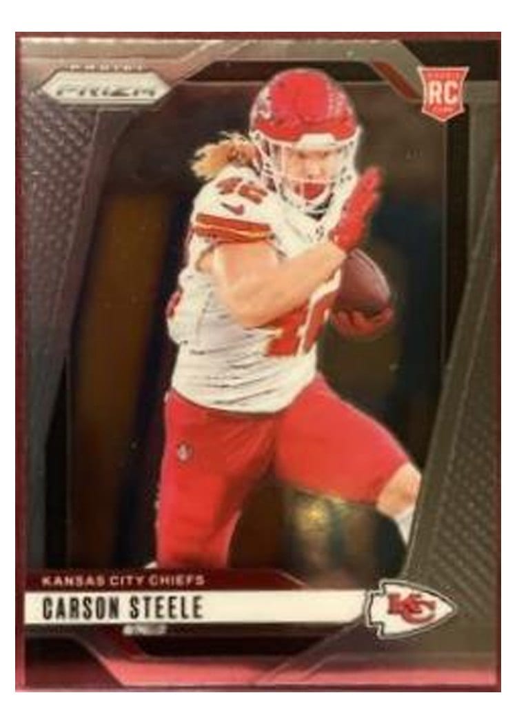 2024 Panini Prizm Base Set Carson Steele #377 card
