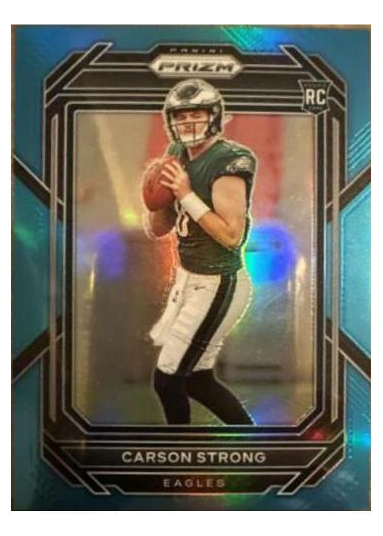 2022 Panini Prizm Base Set Carson Strong Blue #307 card