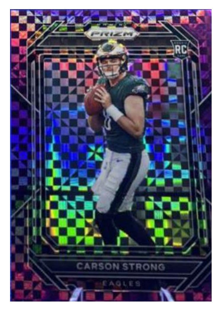 2022 Panini Prizm Base Set Carson Strong Purple Power #307 card