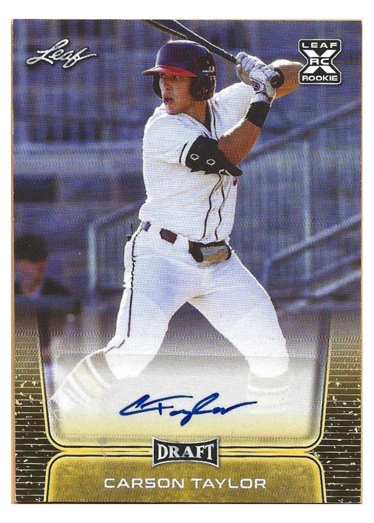 2020 Leaf Draft Retail Autographs Carson Taylor #BA-CT2 card