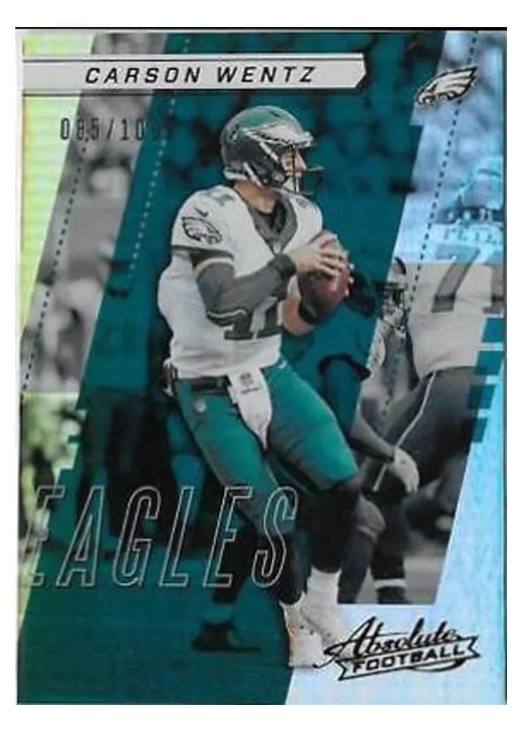 2017 Panini Absolute Carson Wentz #65 card