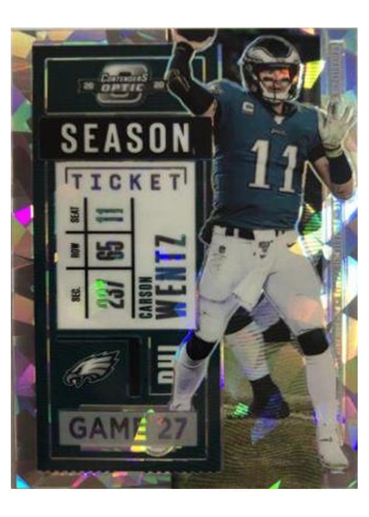 2020 Panini Contenders Optic Base Set Carson Wentz #47 card