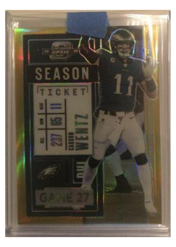 2020 Panini Contenders Optic Base Set Carson Wentz #47 card