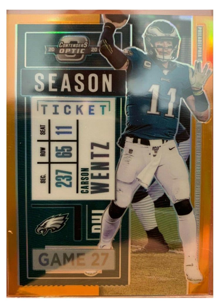 2020 Panini Contenders Optic Base Set Carson Wentz #47 card