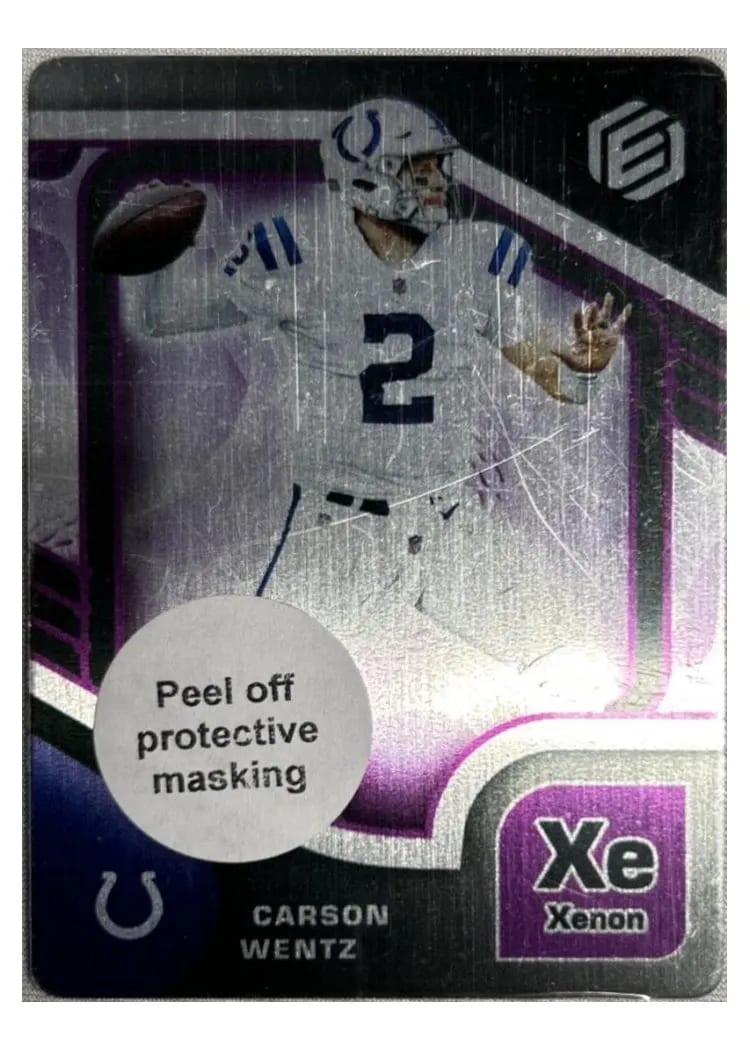2021 Panini Elements Carson Wentz Xenon #75 card