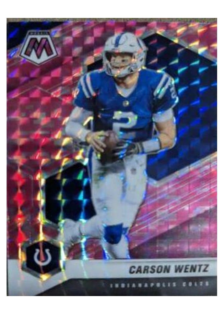 2021 Panini Mosaic Base Set Carson Wentz #90 card