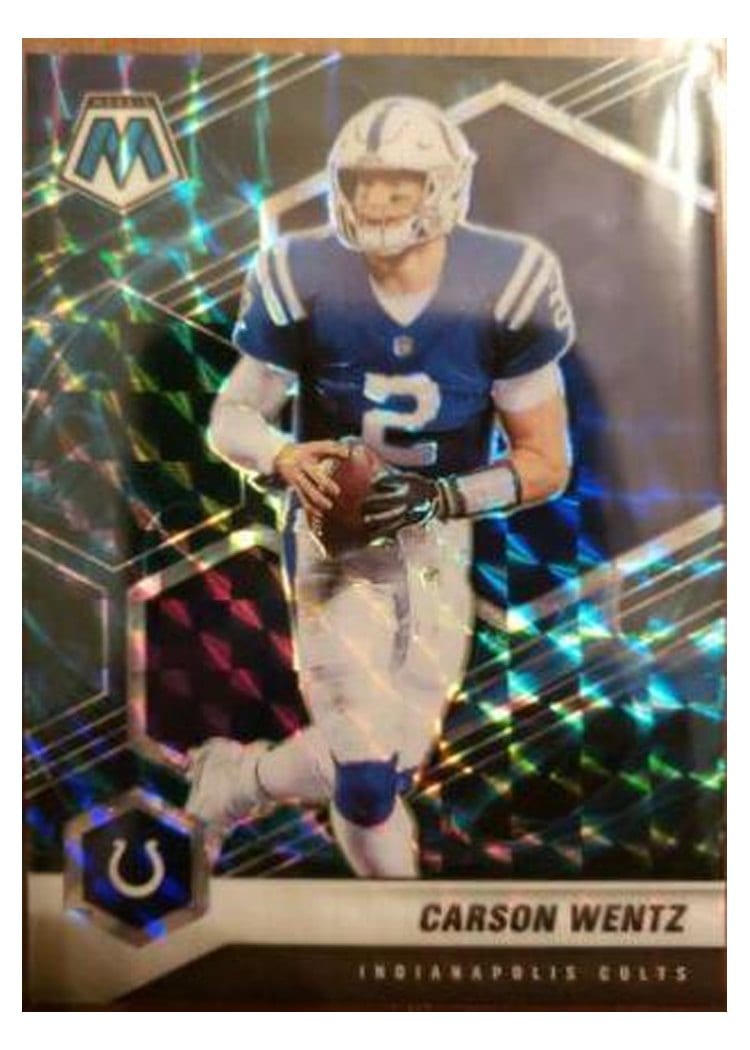 2021 Panini Mosaic Base Set Carson Wentz #90 card