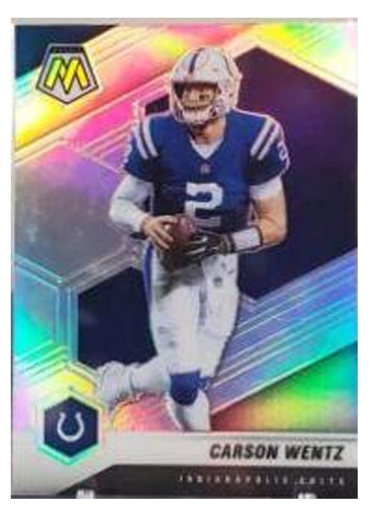 2021 Panini Mosaic Base Set Carson Wentz #90 card