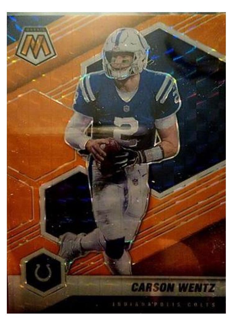 2021 Panini Mosaic Base Set Carson Wentz #90 card