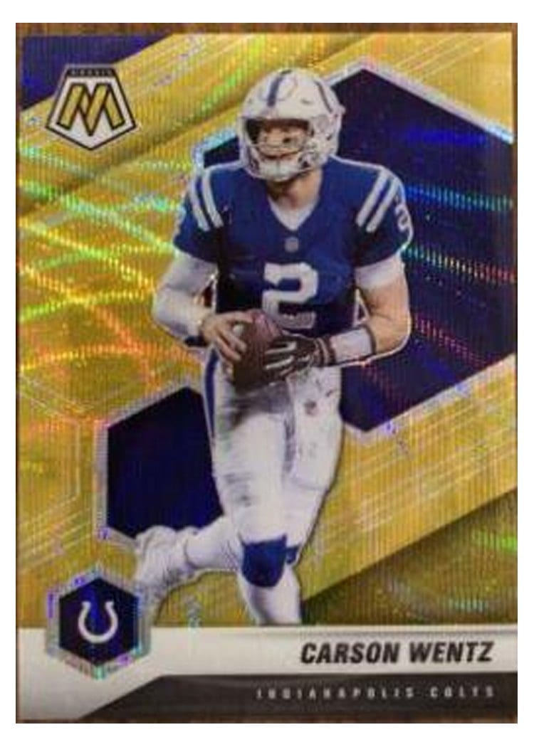 2021 Panini Mosaic Base Set Carson Wentz #90 card