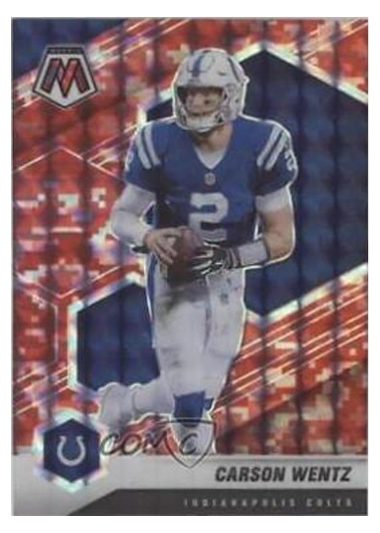 2021 Panini Mosaic Base Set Carson Wentz #90 card