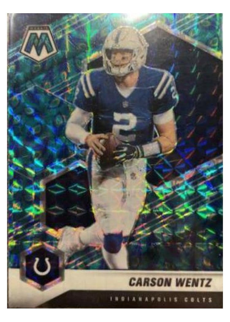 2021 Panini Mosaic Base Set Carson Wentz #90 card